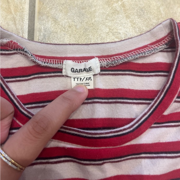 Stripe Garage Long Sleeve Tee - Picture 2 of 2